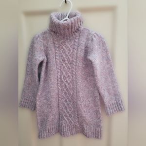 JANIE AND JACK PLUSH CABLE KNIT SWEATER DRESS